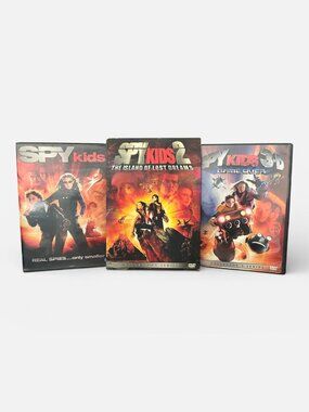 Spy Kids Series DVD Bundle: 1 2 3D Collection Set Lot KIDS MOVIES